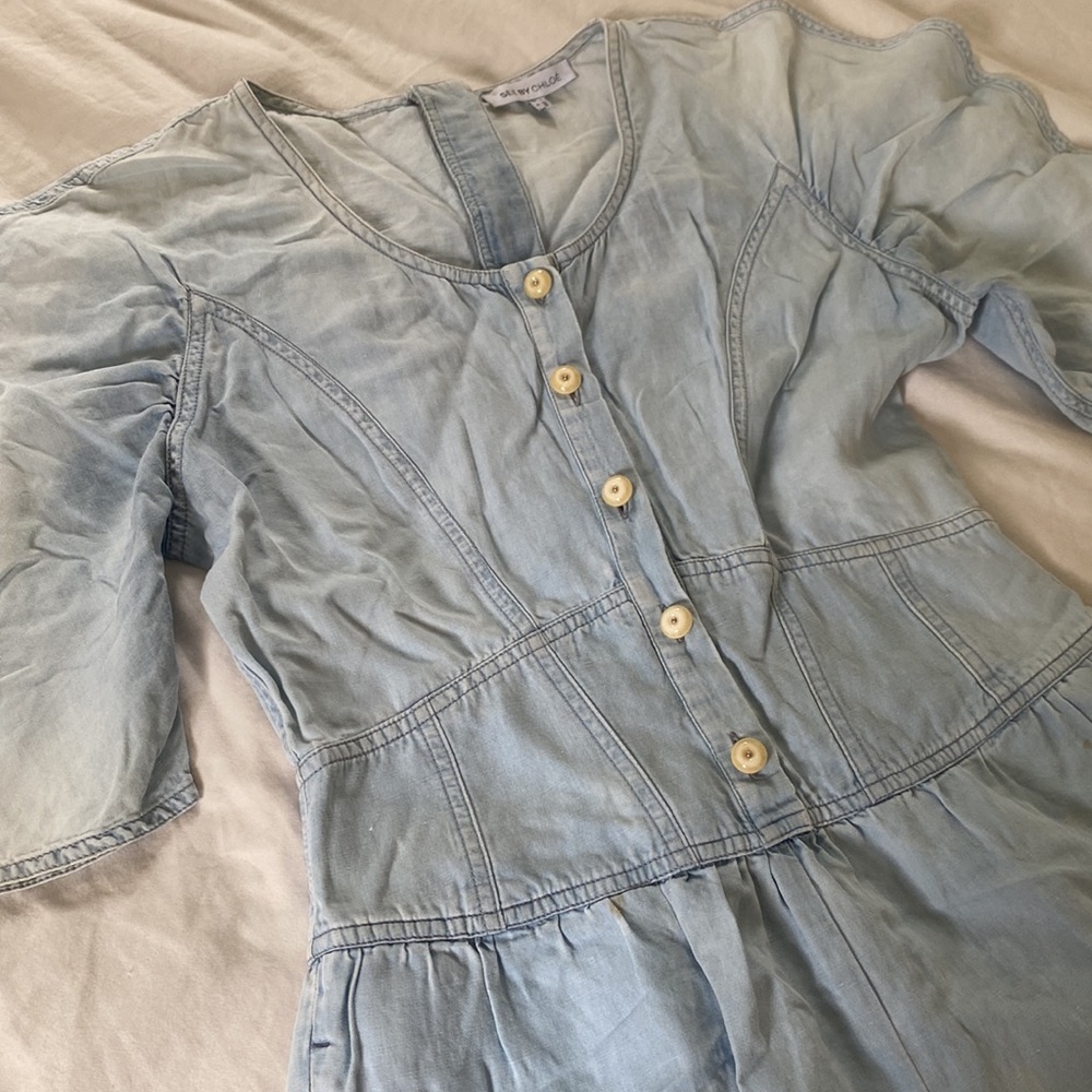 Vintage see by Chloe chambray corset romper 4 - Picture 3 of 17